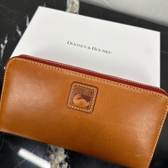 Dooney & Bourke Florentine Large Zip Around Wristlet Natural color - Picture 2 of 5